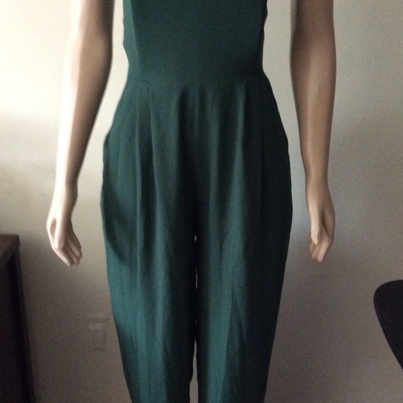 Emerald Green Jumpsuit - Picture 2 of 3